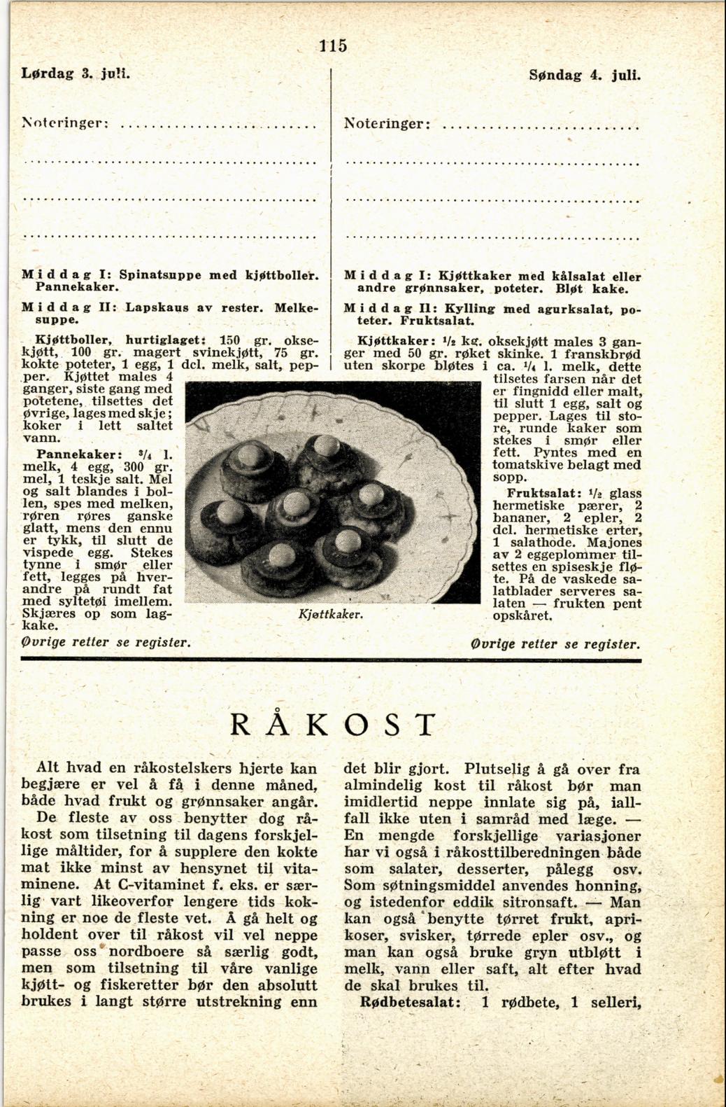 Faksimile av almanakksiden 3. juli 1937