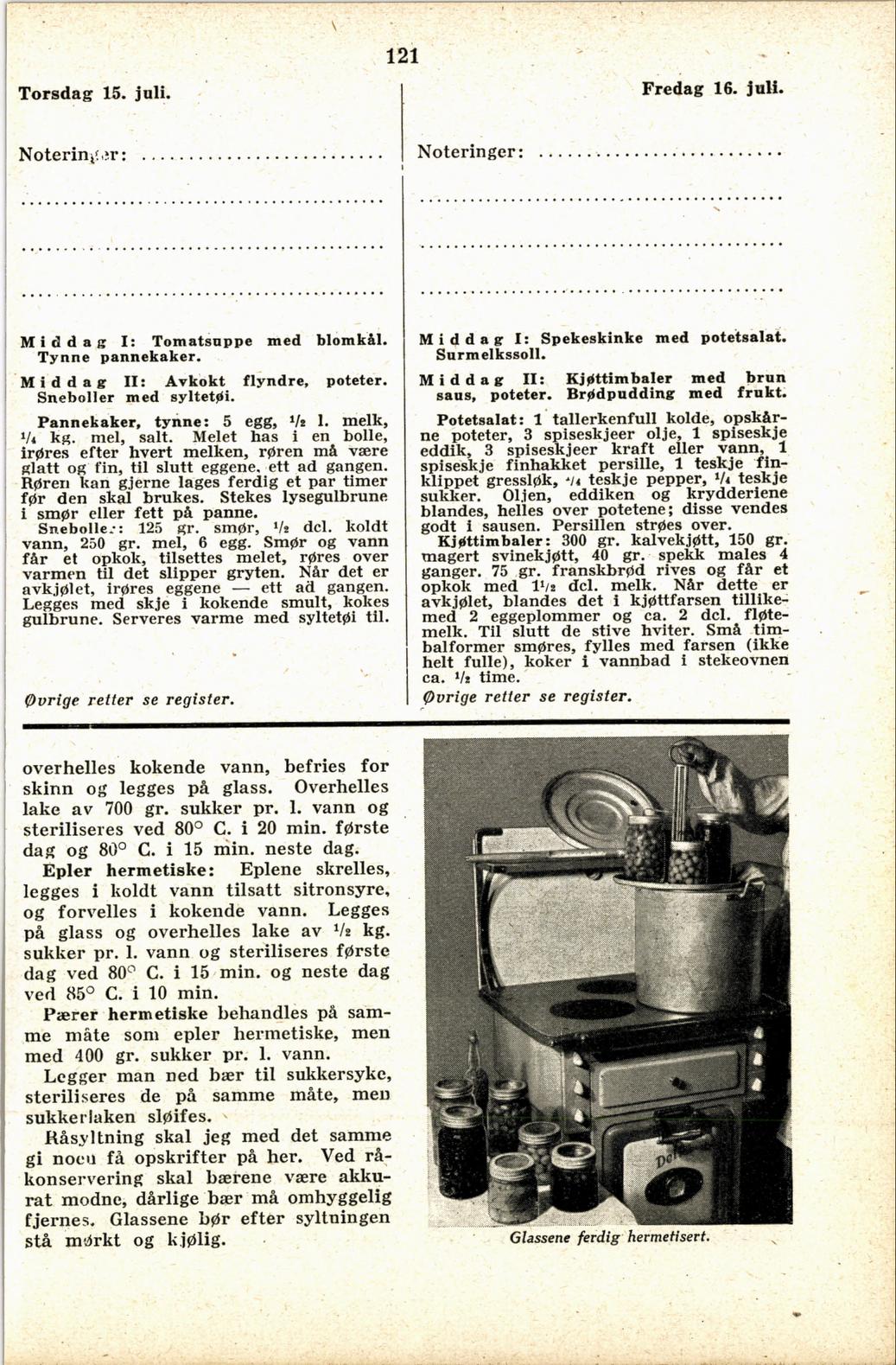 Faksimile av almanakksiden 15. juli 1937