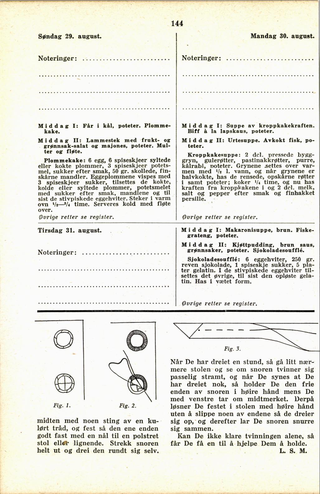 Faksimile av almanakksiden 29. august 1937