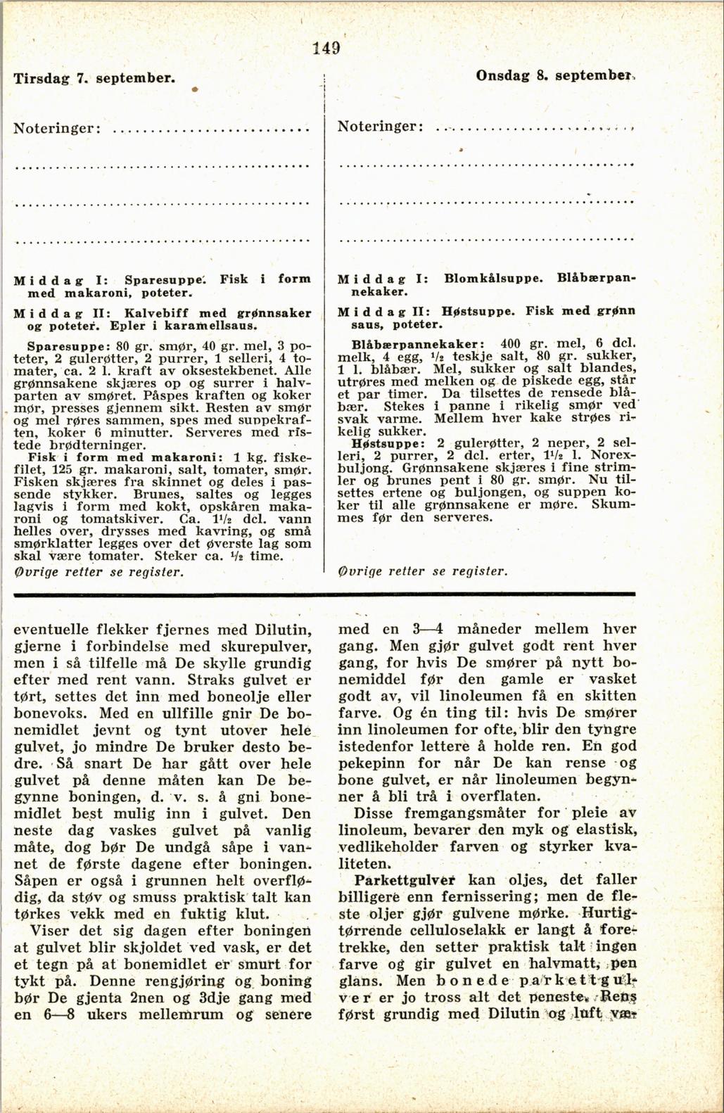 Faksimile av almanakksiden 7. september 1937