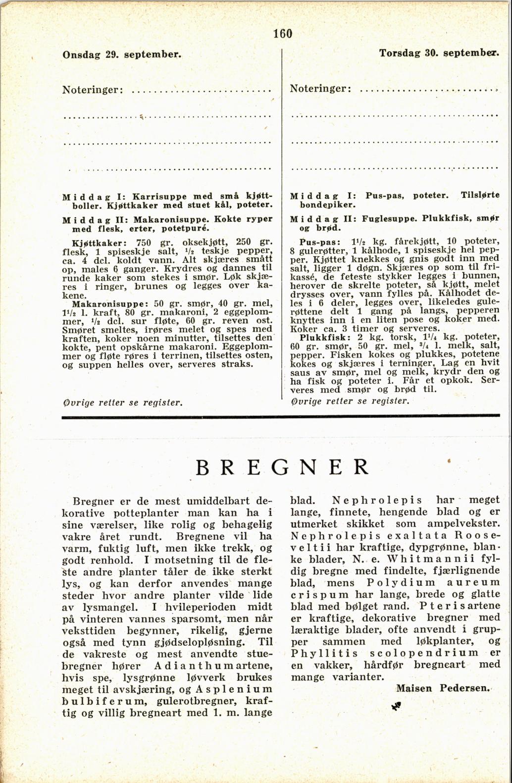Faksimile av almanakksiden 29. september 1937