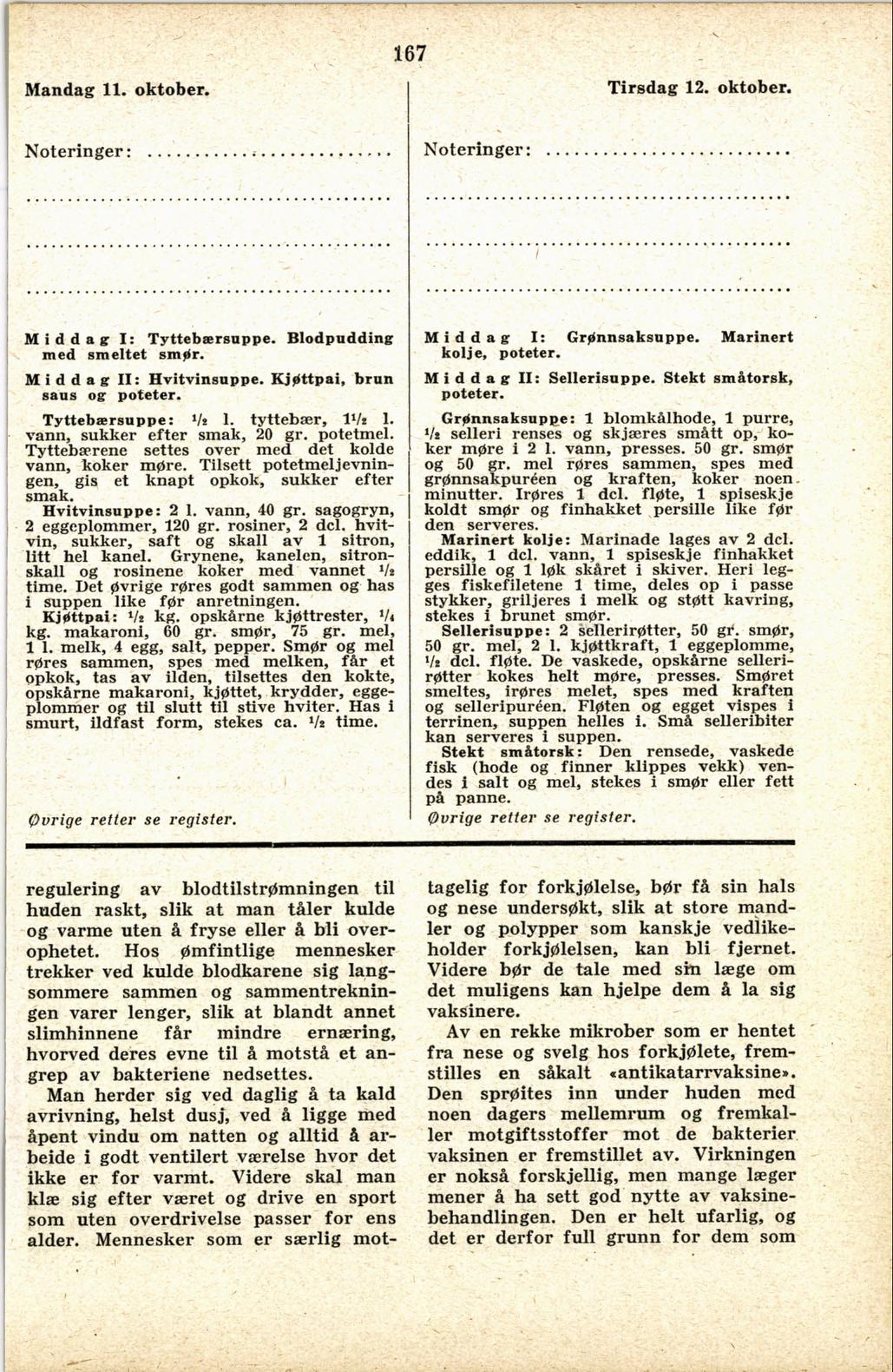 Faksimile av almanakksiden 11. oktober 1937