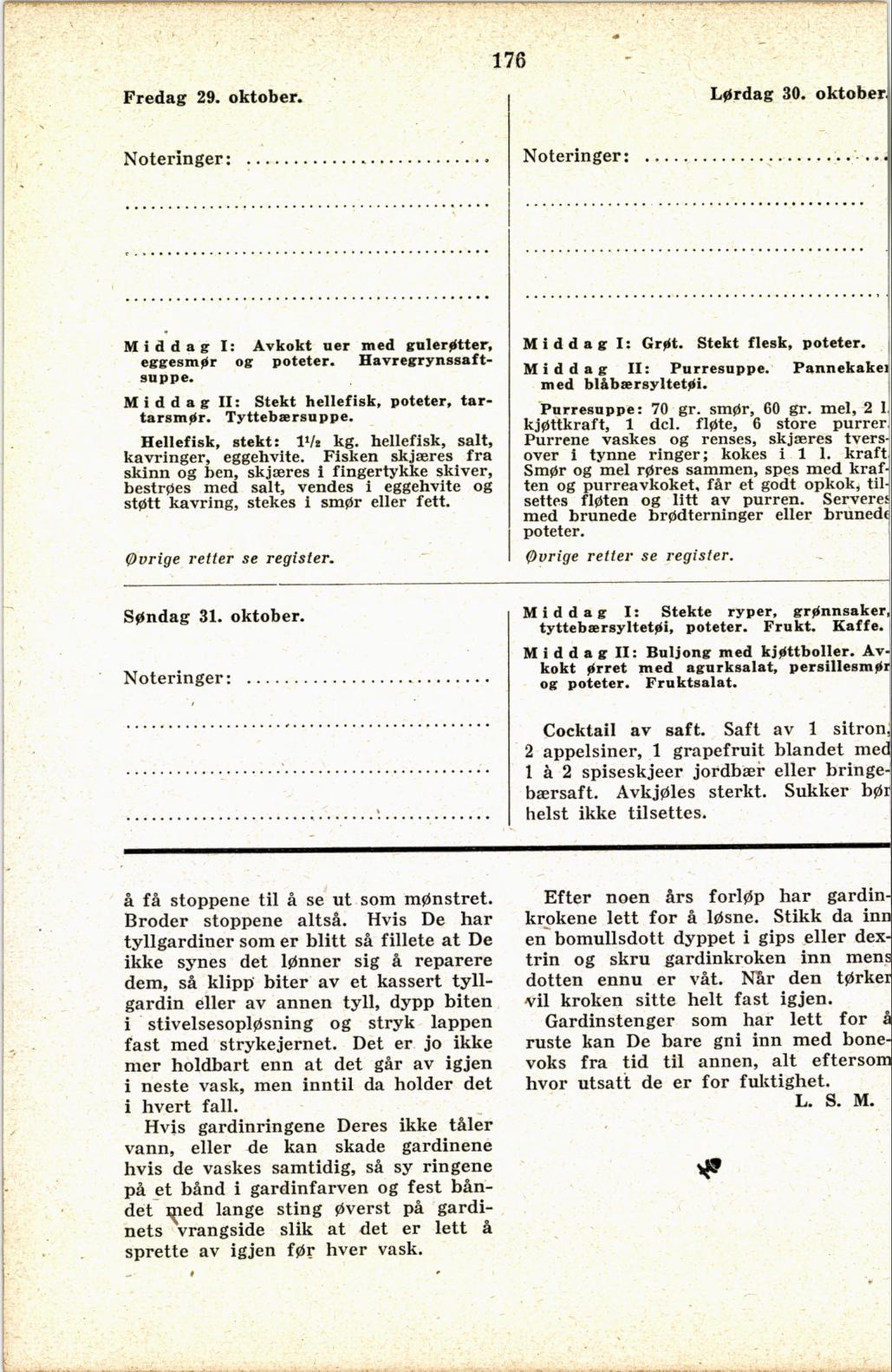 Faksimile av almanakksiden 29. oktober 1937