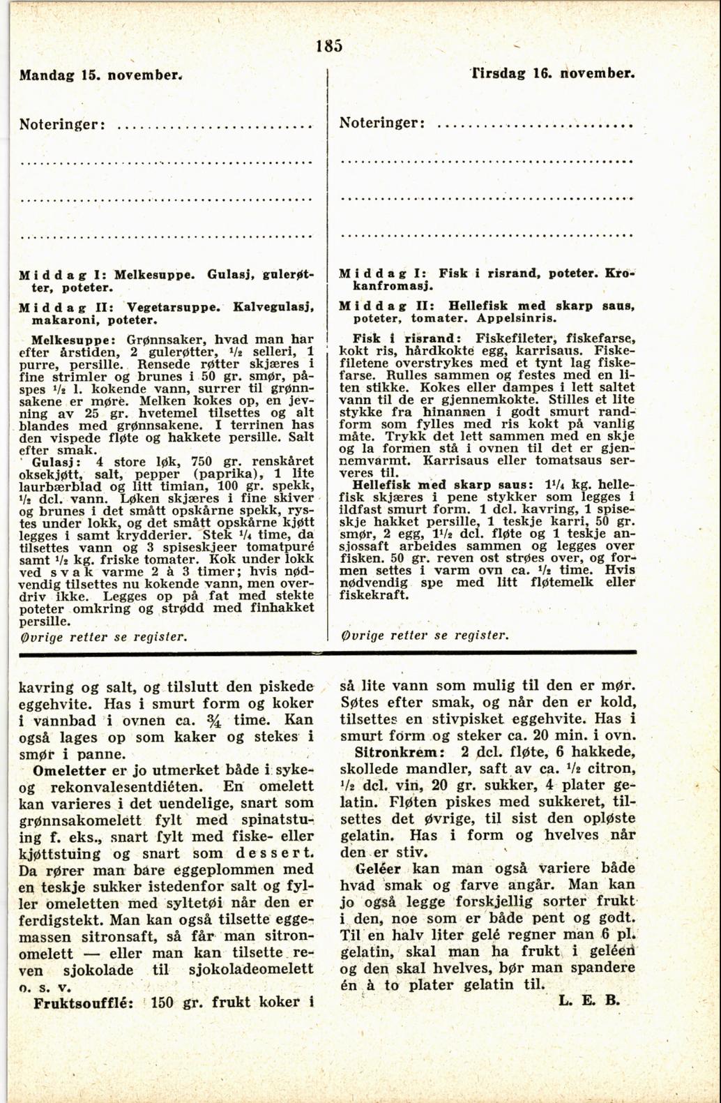 Faksimile av almanakksiden 15. november 1937
