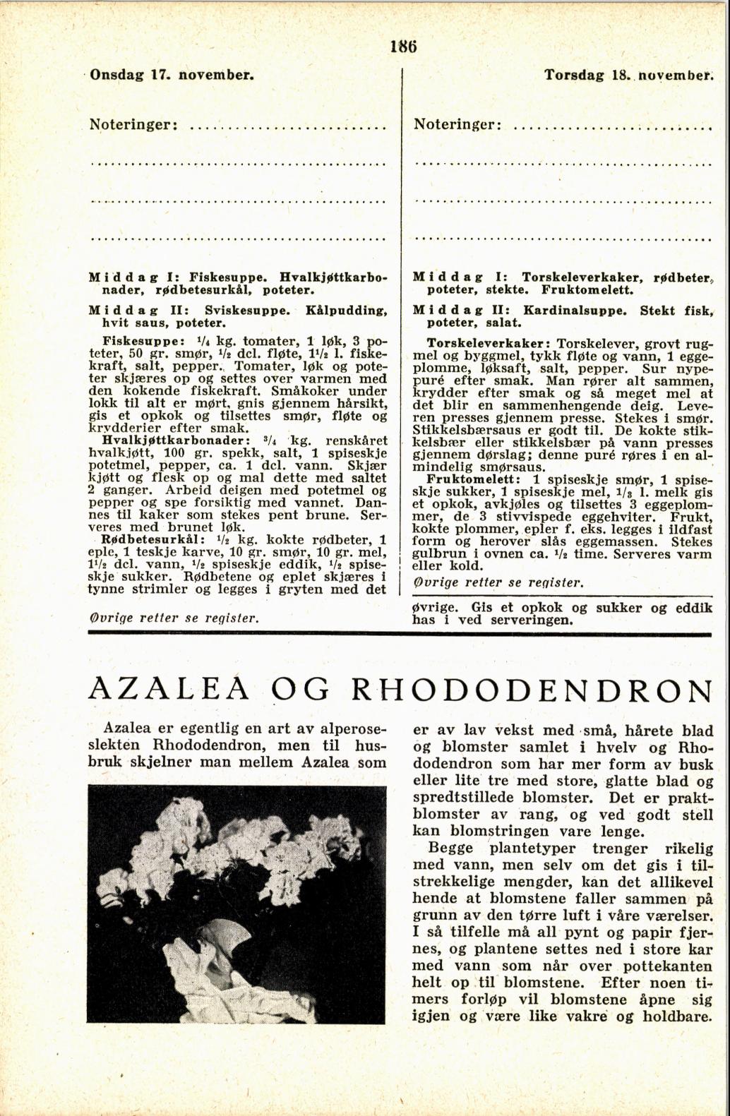 Faksimile av almanakksiden 17. november 1937