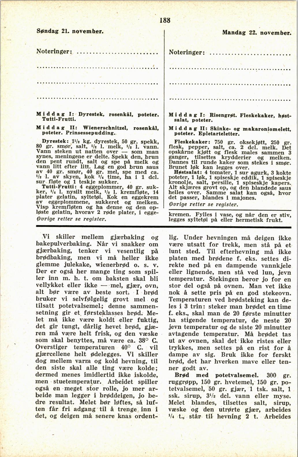 Faksimile av almanakksiden 21. november 1937