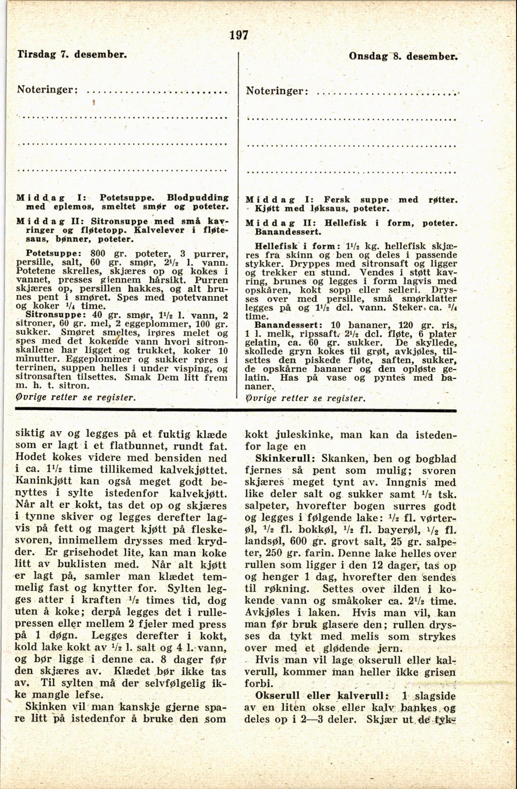 Faksimile av almanakksiden 7. desember 1937