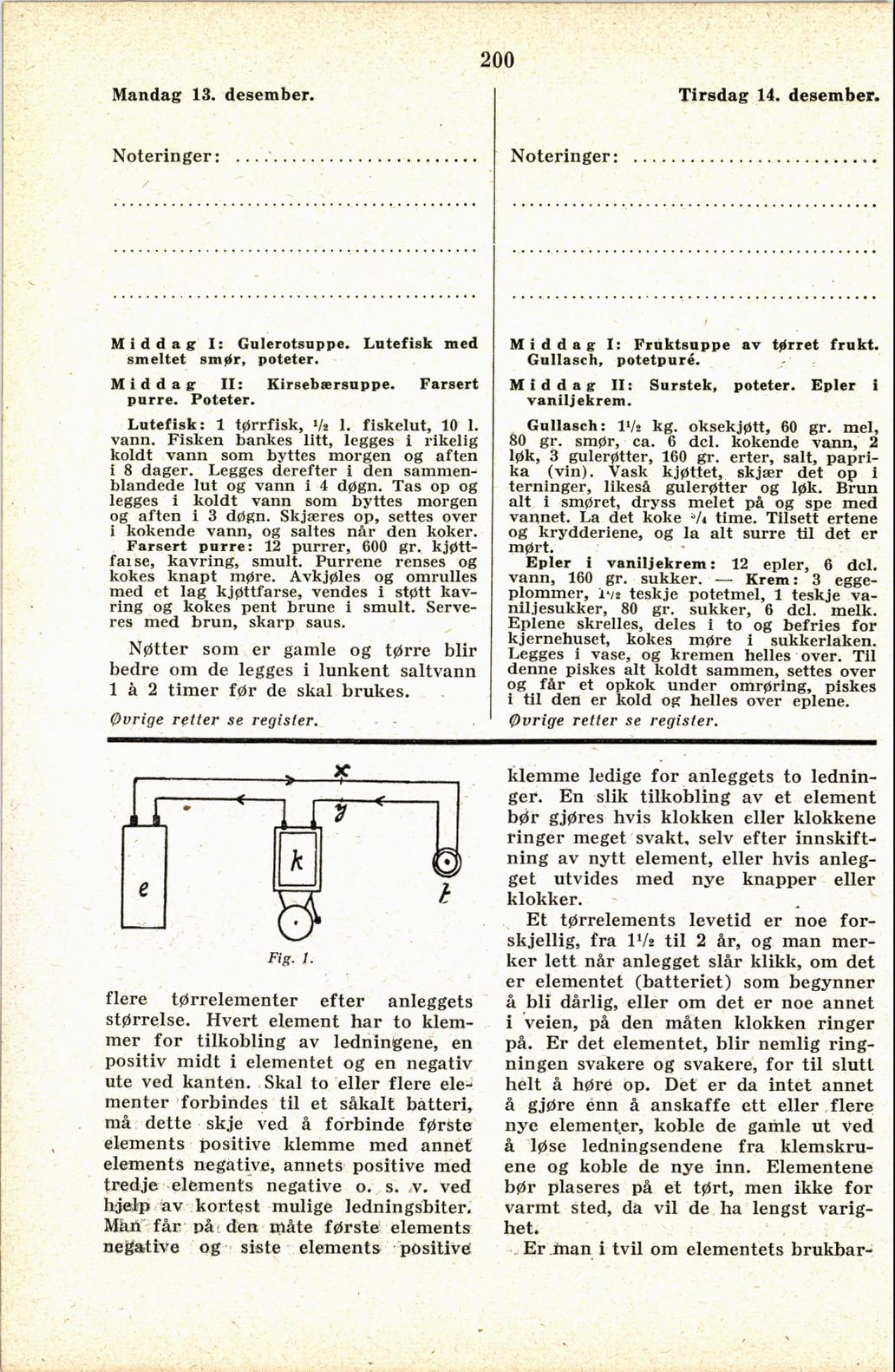 Faksimile av almanakksiden 13. desember 1937