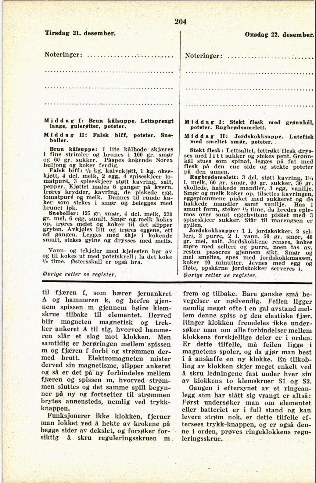 Faksimile av almanakksiden 21. desember 1937