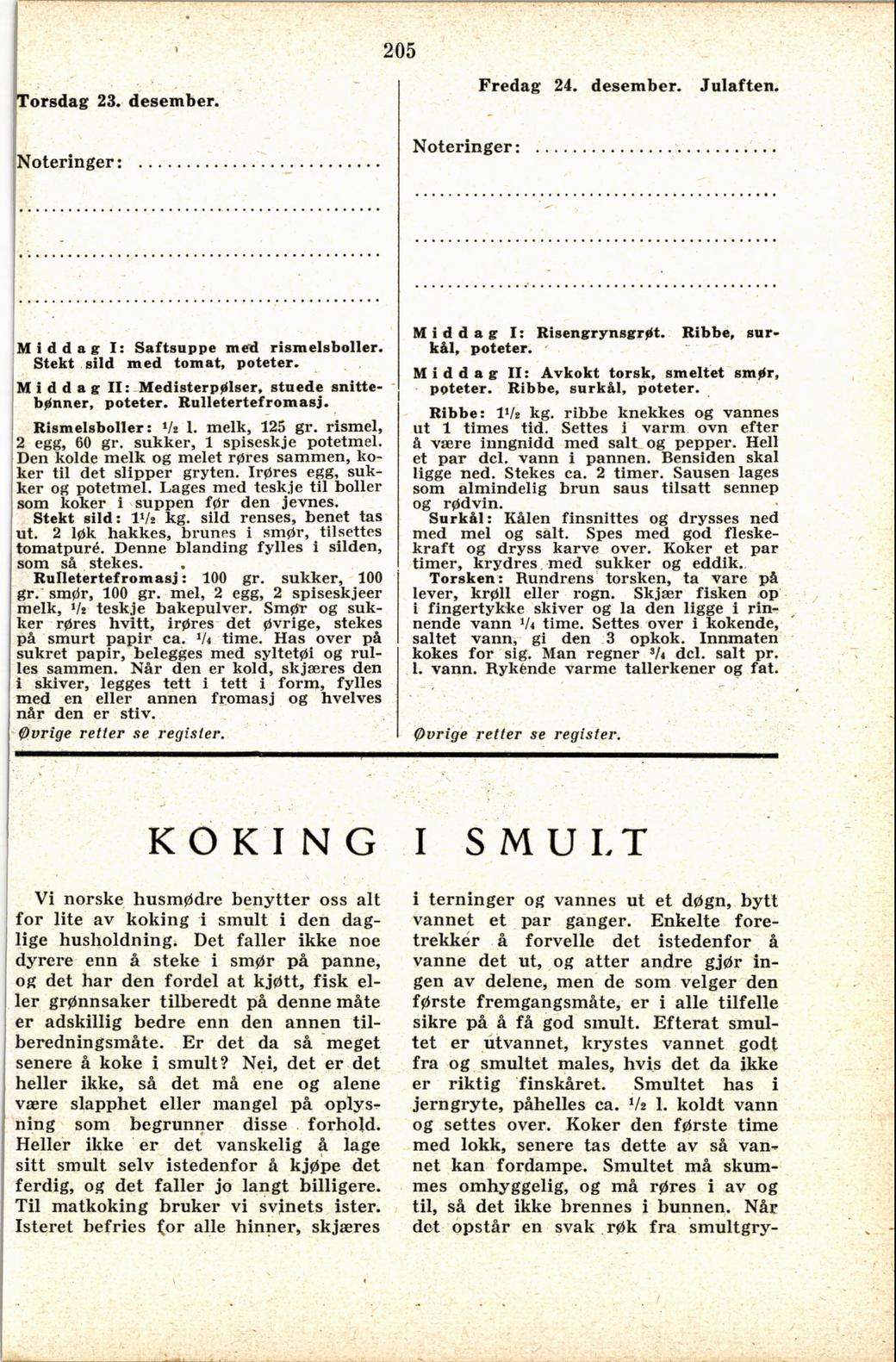 Faksimile av almanakksiden 23. desember 1937