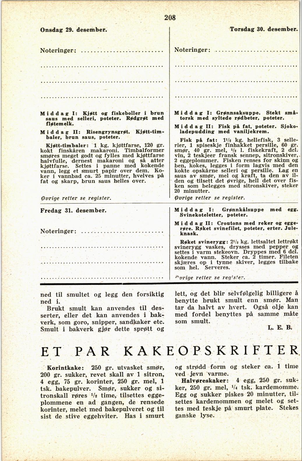 Faksimile av almanakksiden 29. desember 1937