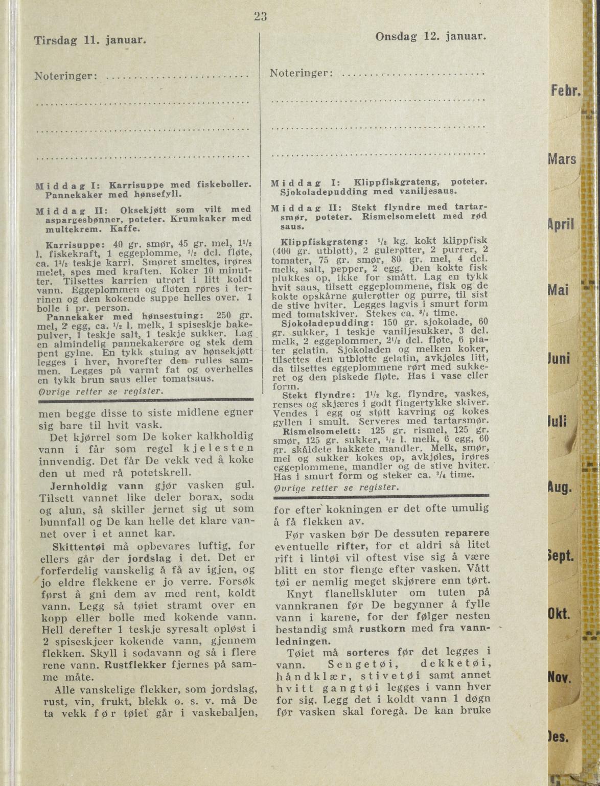 Faksimile av almanakksiden 11. januar 1938