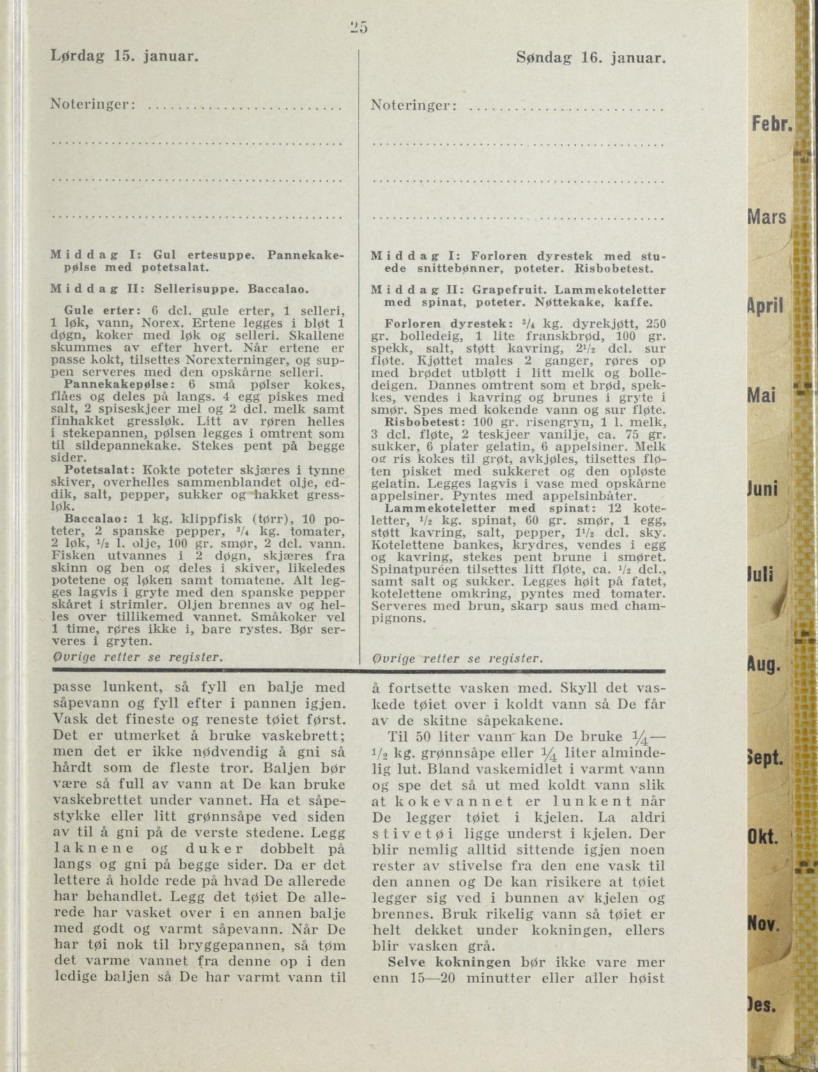 Faksimile av almanakksiden 15. januar 1938