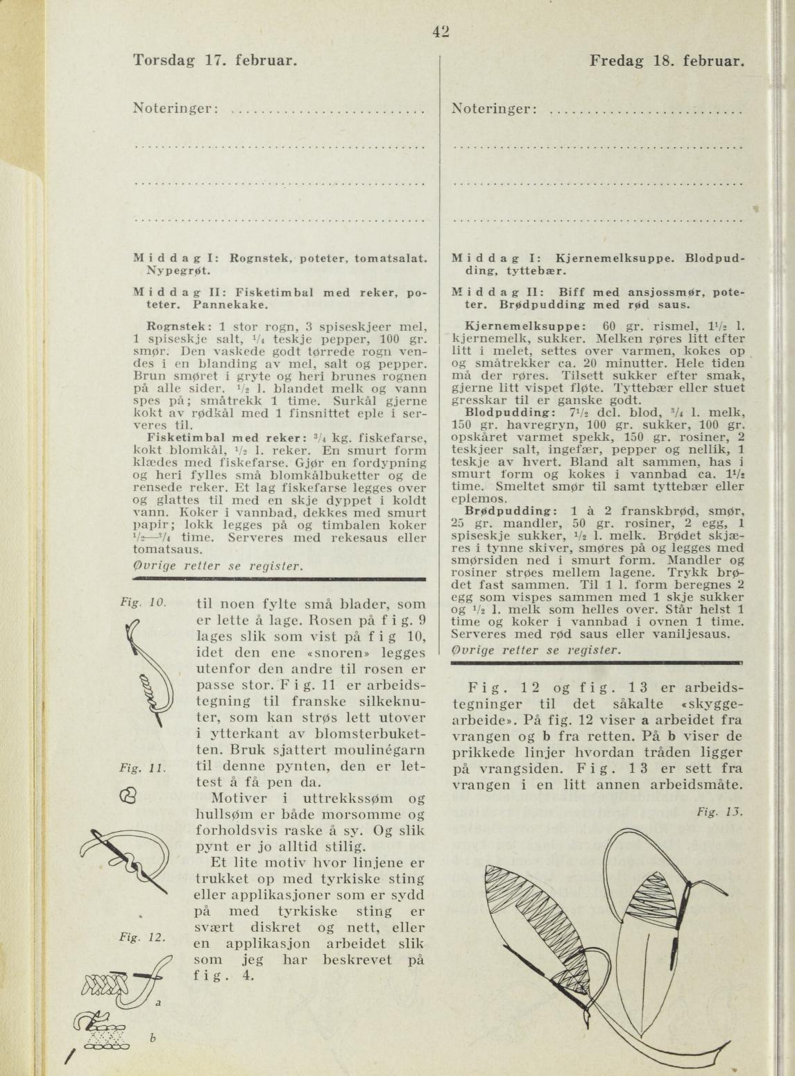 Faksimile av almanakksiden 17. februar 1938