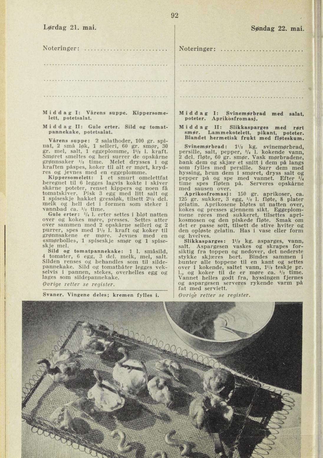 Faksimile av almanakksiden 21. mai 1938
