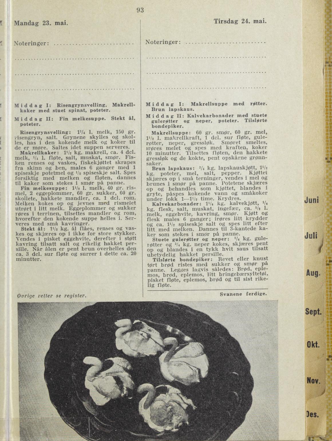 Faksimile av almanakksiden 23. mai 1938