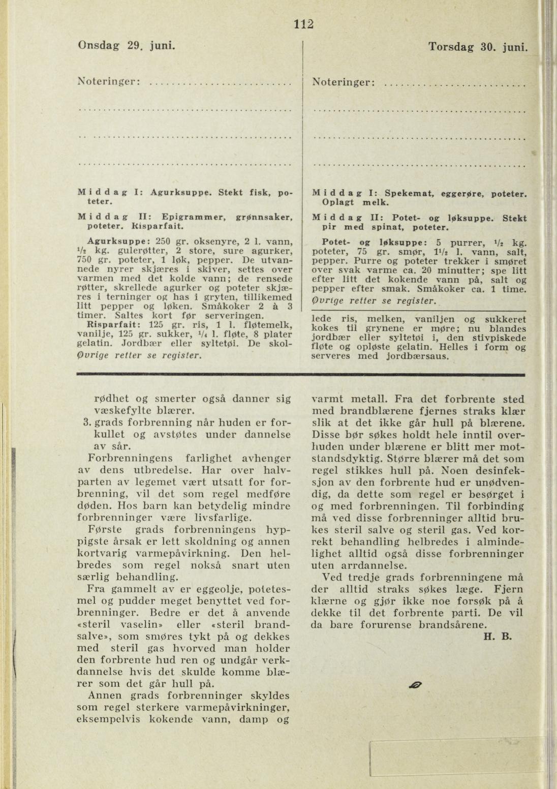 Faksimile av almanakksiden 29. juni 1938