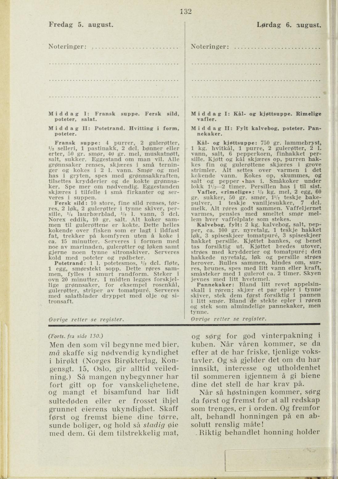 Faksimile av almanakksiden 5. august 1938