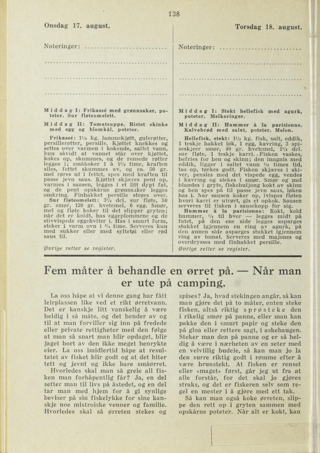 Faksimile av almanakksiden 17. august 1938