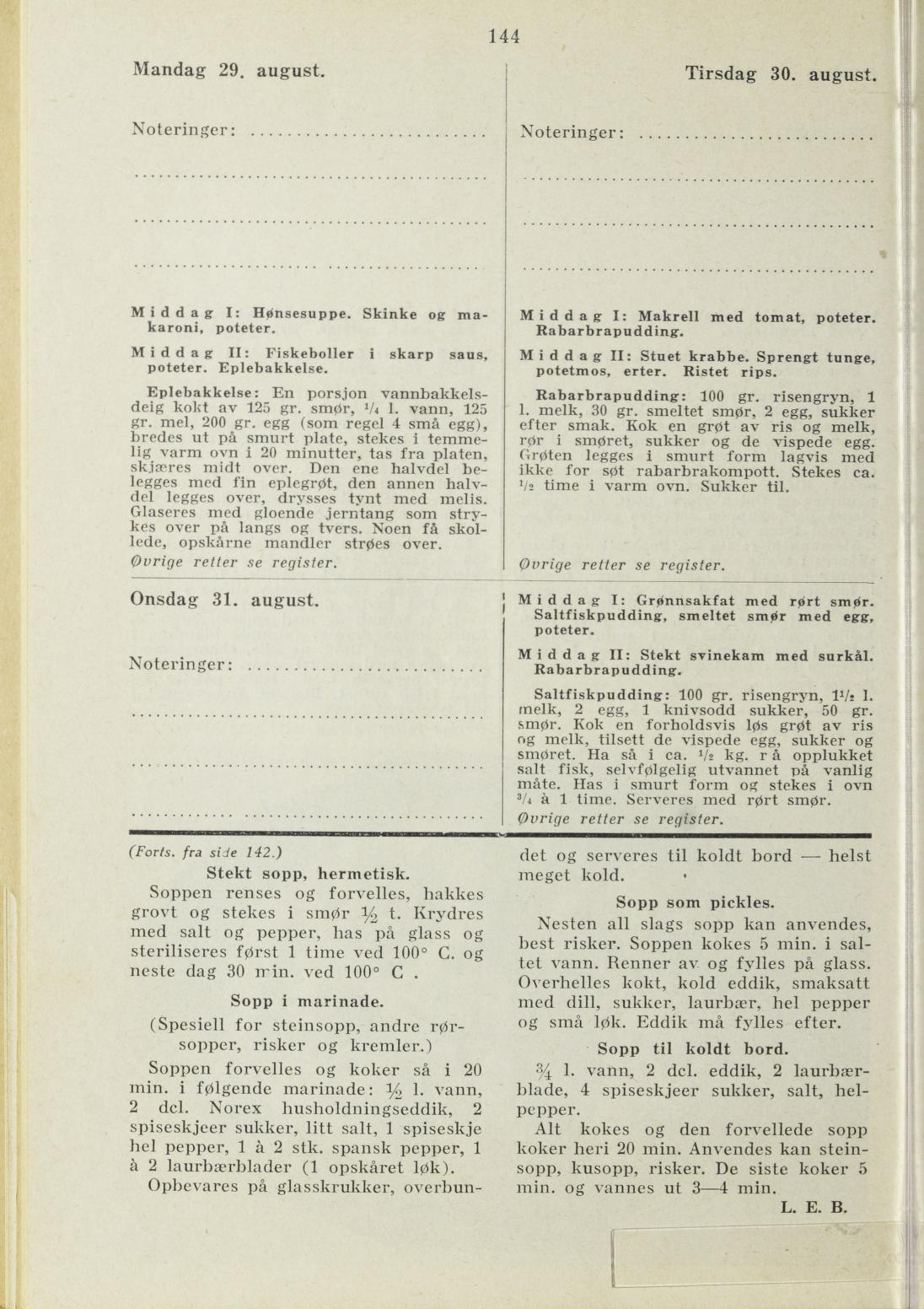 Faksimile av almanakksiden 29. august 1938