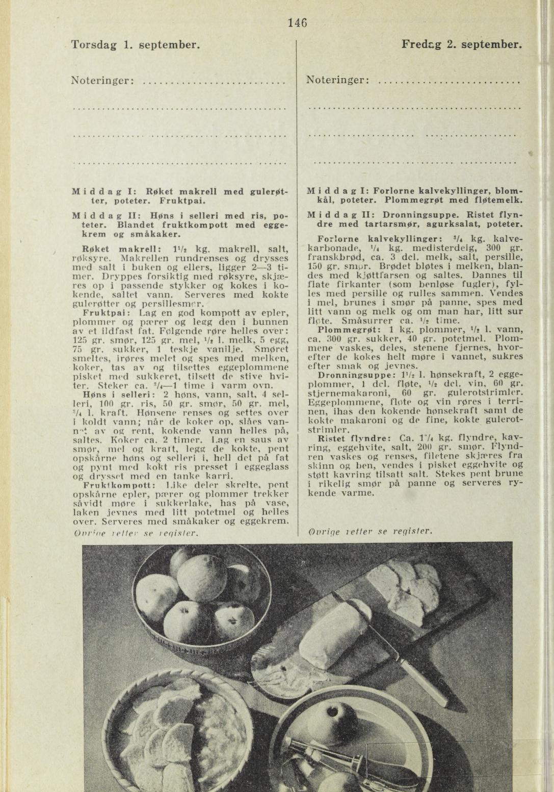 Faksimile av almanakksiden 1. september 1938