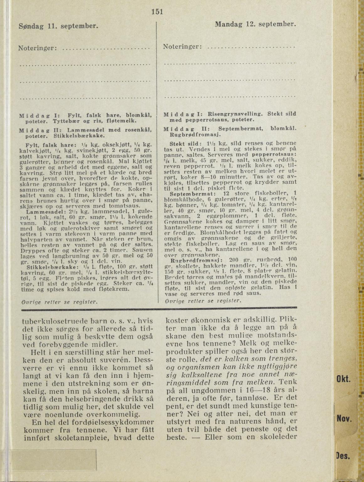 Faksimile av almanakksiden 11. september 1938