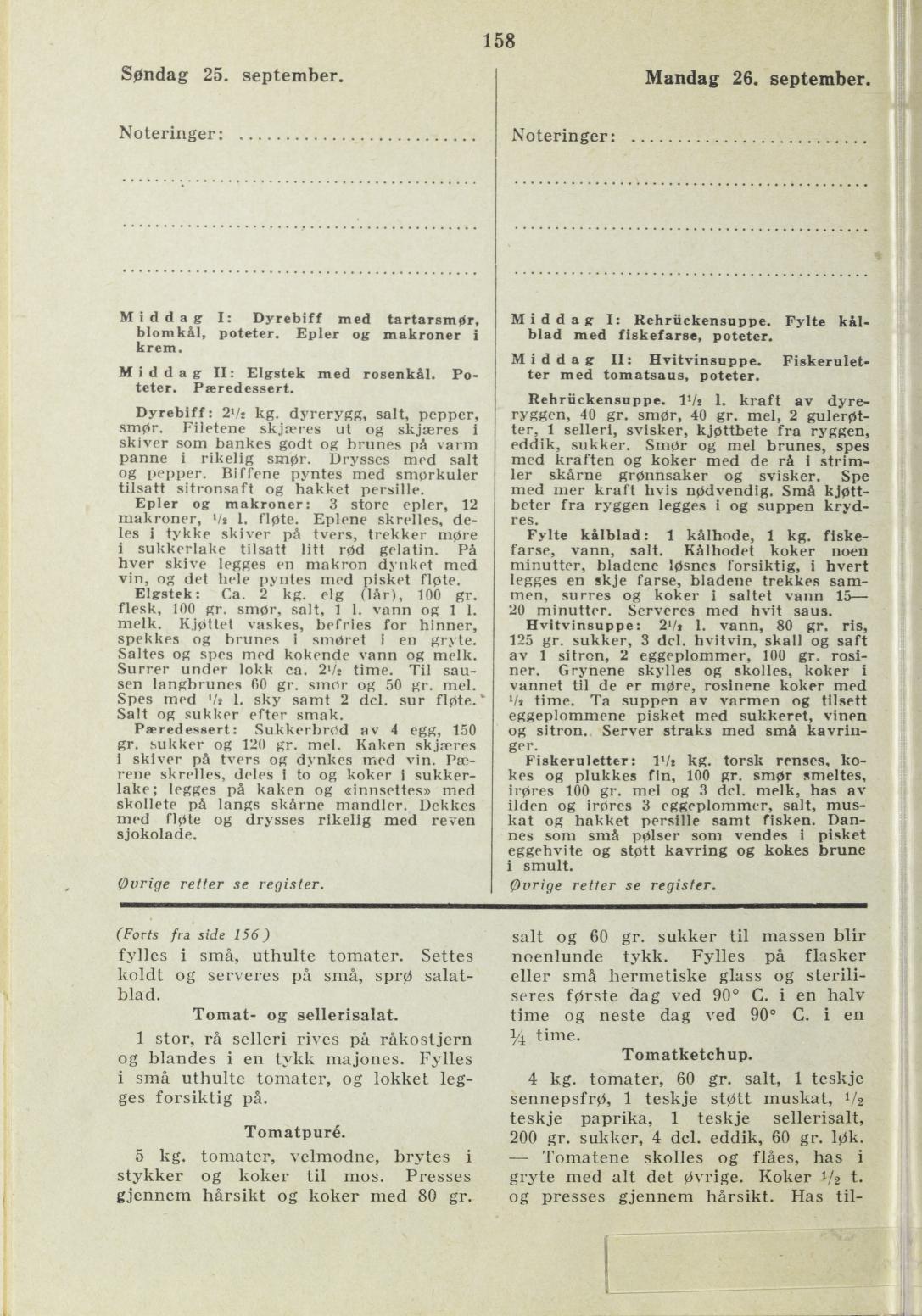 Faksimile av almanakksiden 25. september 1938