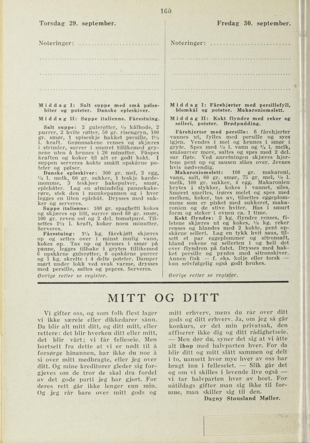 Faksimile av almanakksiden 29. september 1938