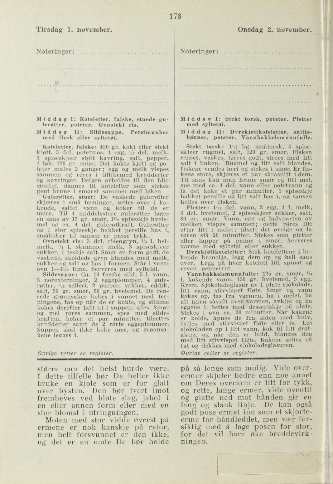 Faksimile av almanakksiden 1. november 1938