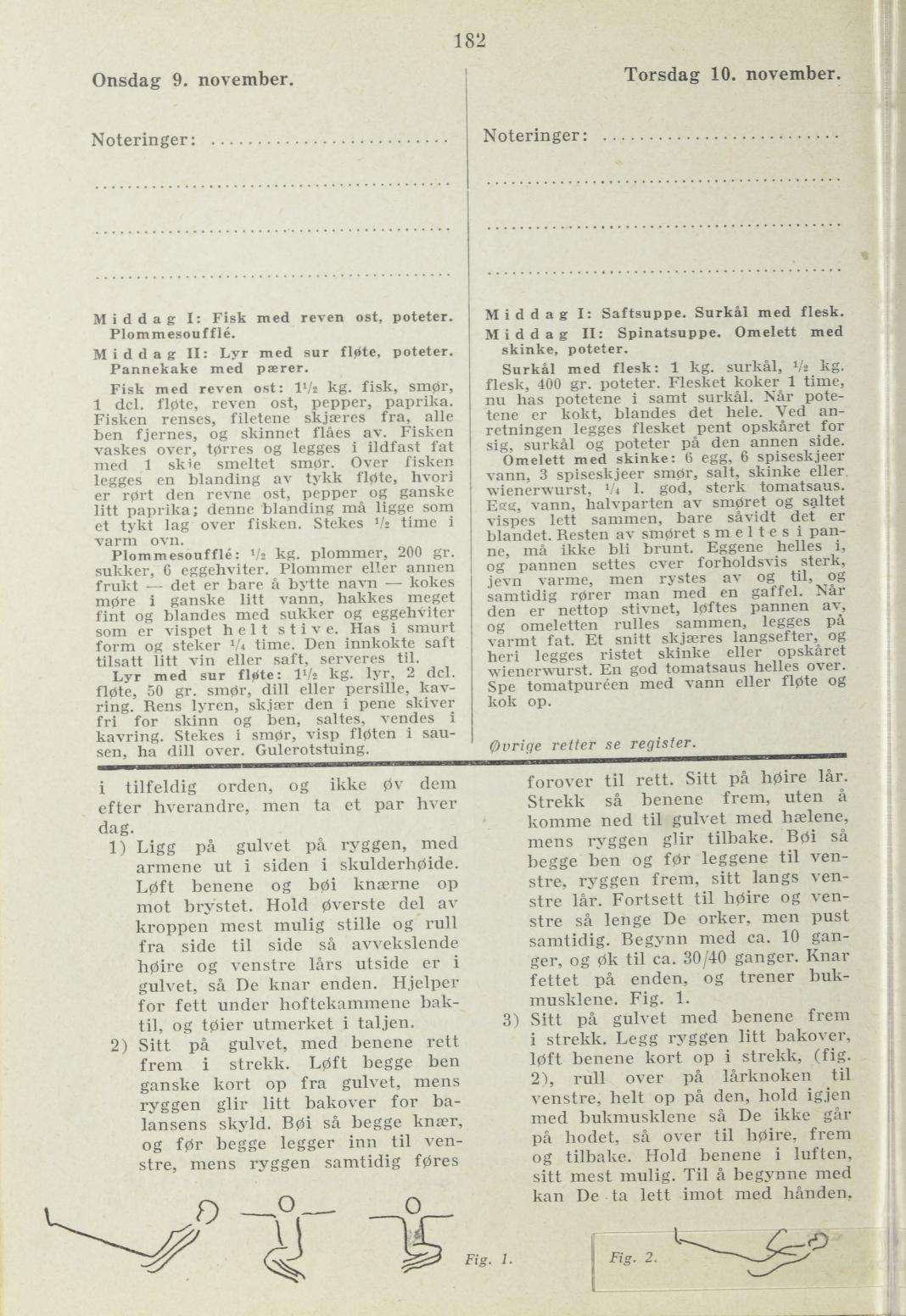 Faksimile av almanakksiden 9. november 1938