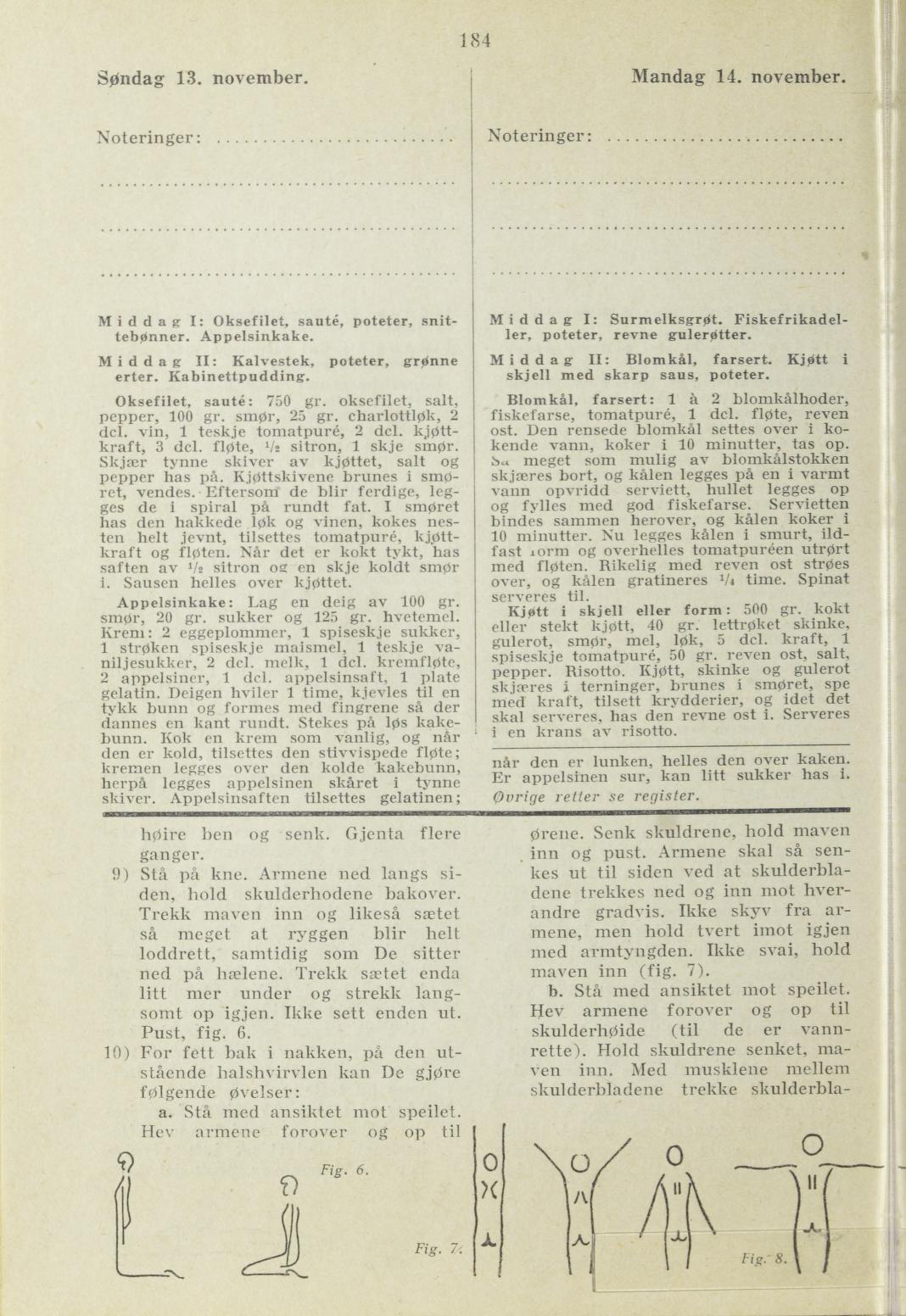 Faksimile av almanakksiden 13. november 1938