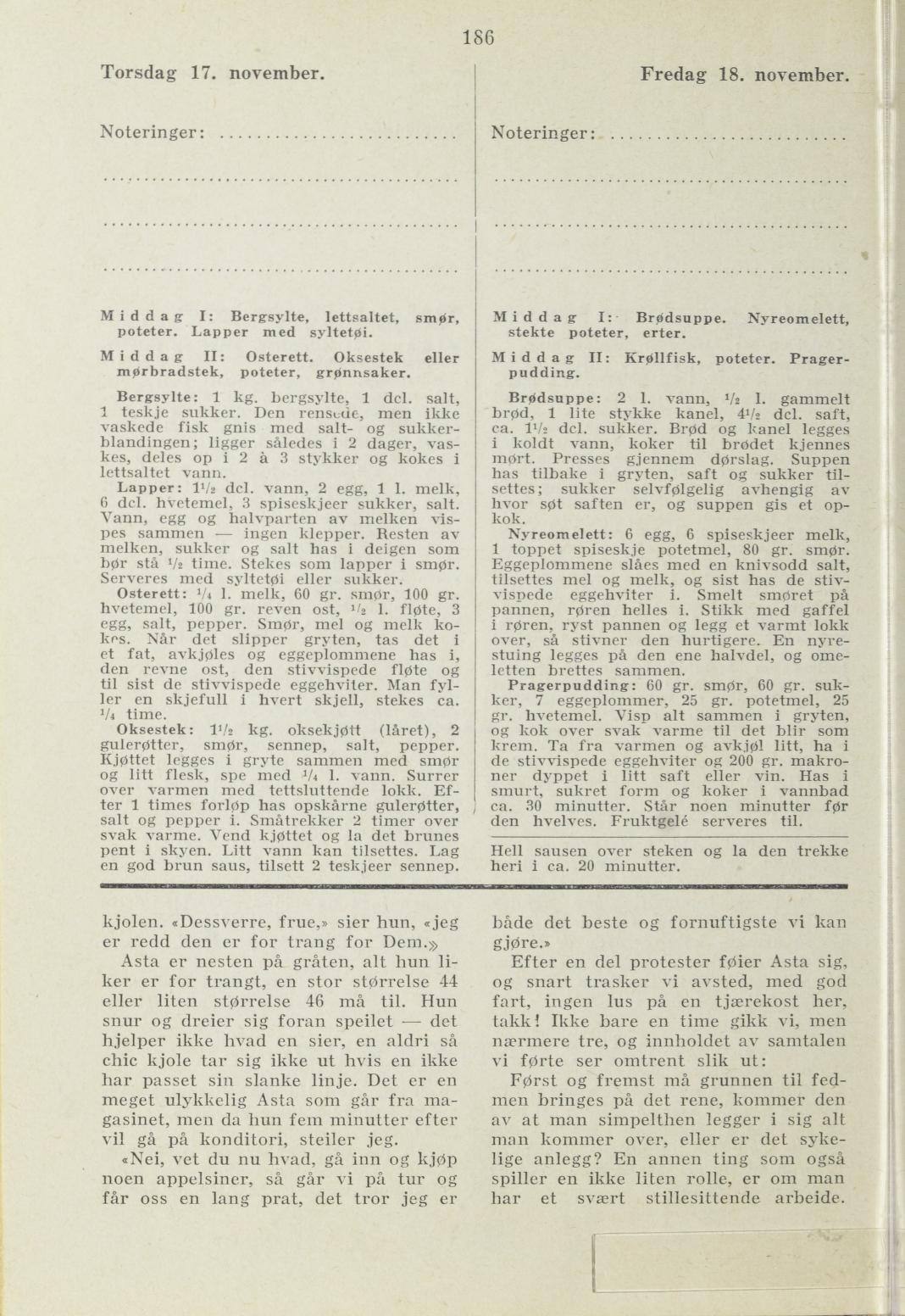 Faksimile av almanakksiden 17. november 1938