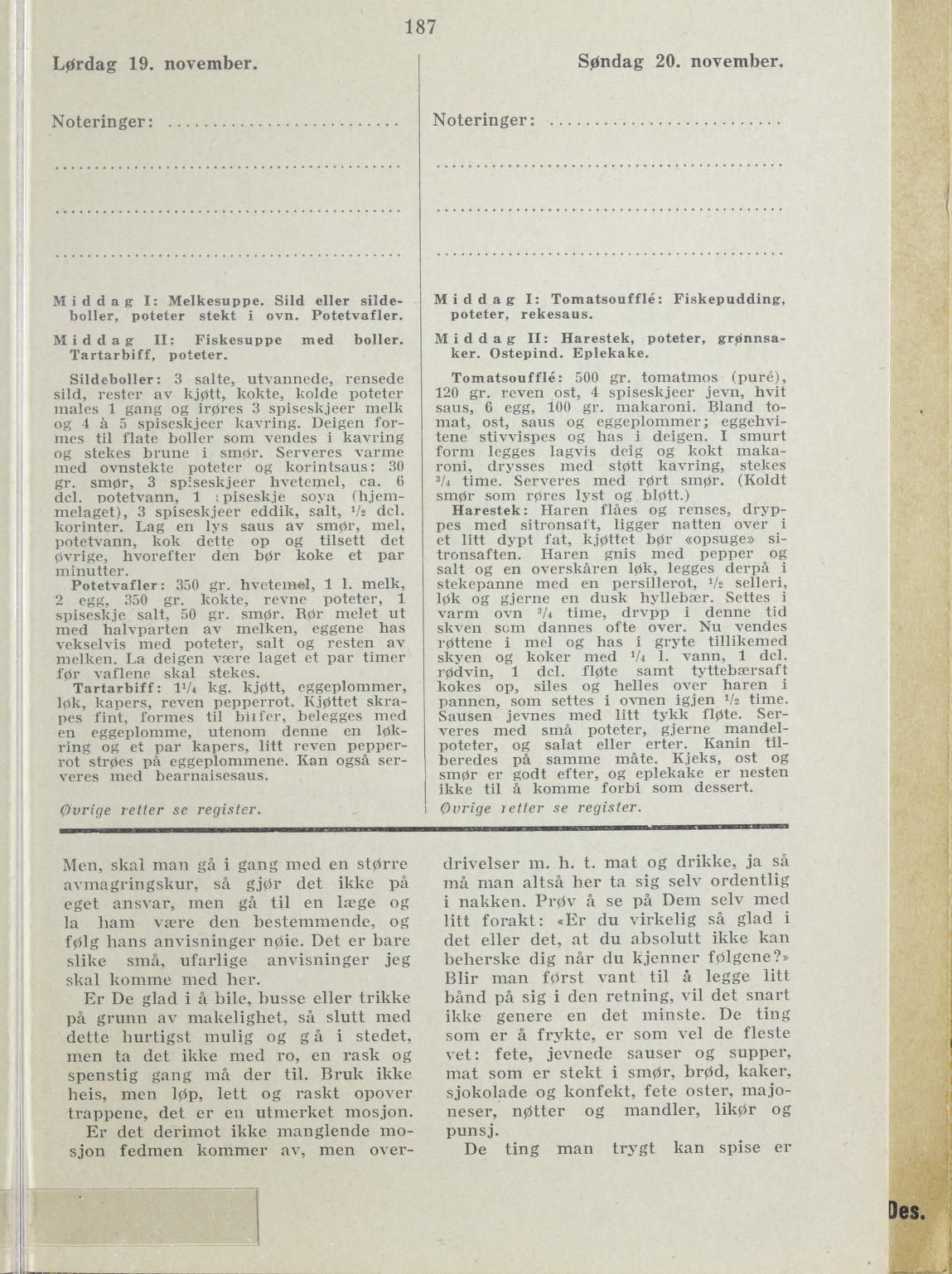 Faksimile av almanakksiden 19. november 1938
