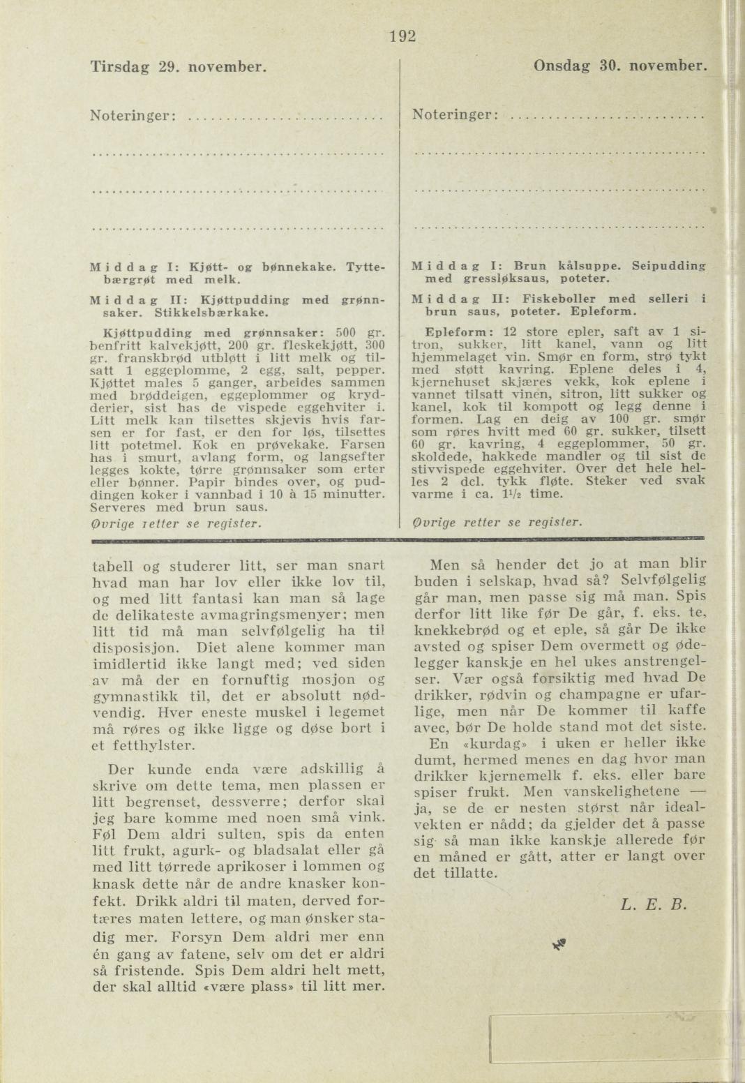 Faksimile av almanakksiden 29. november 1938