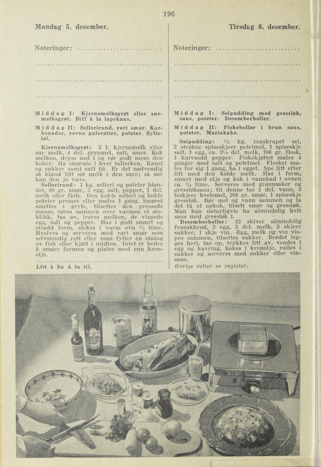 Faksimile av almanakksiden 6. desember 1938