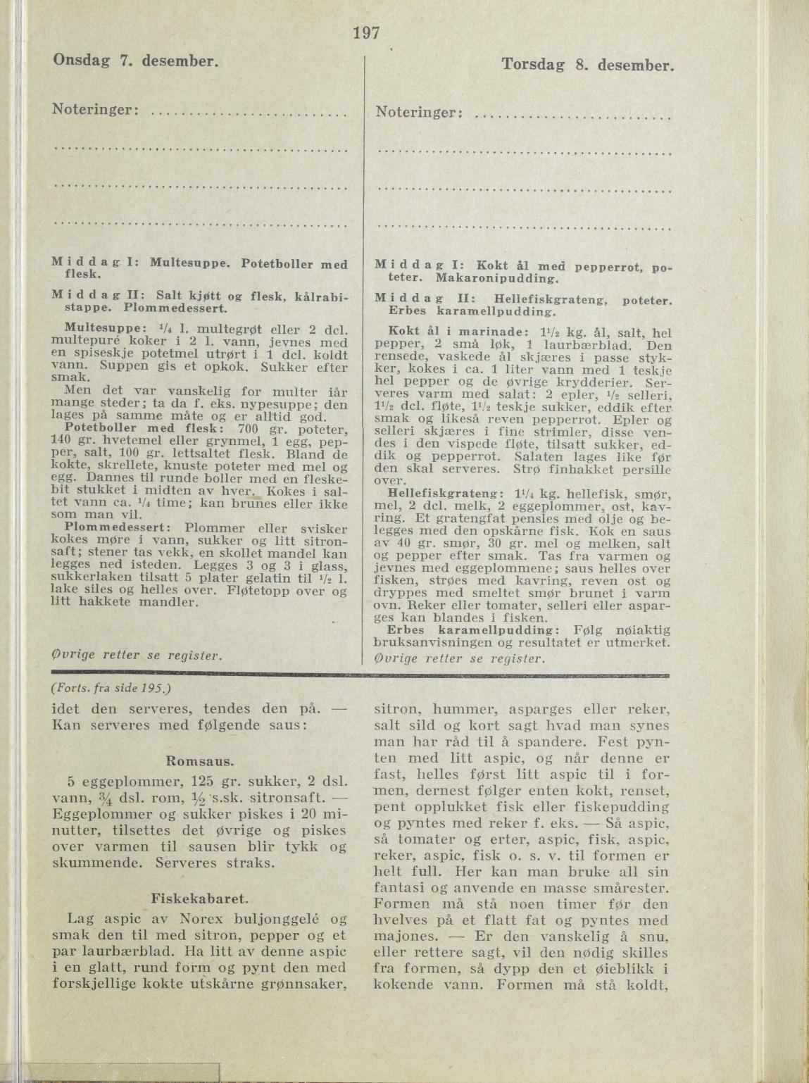 Faksimile av almanakksiden 7. desember 1938