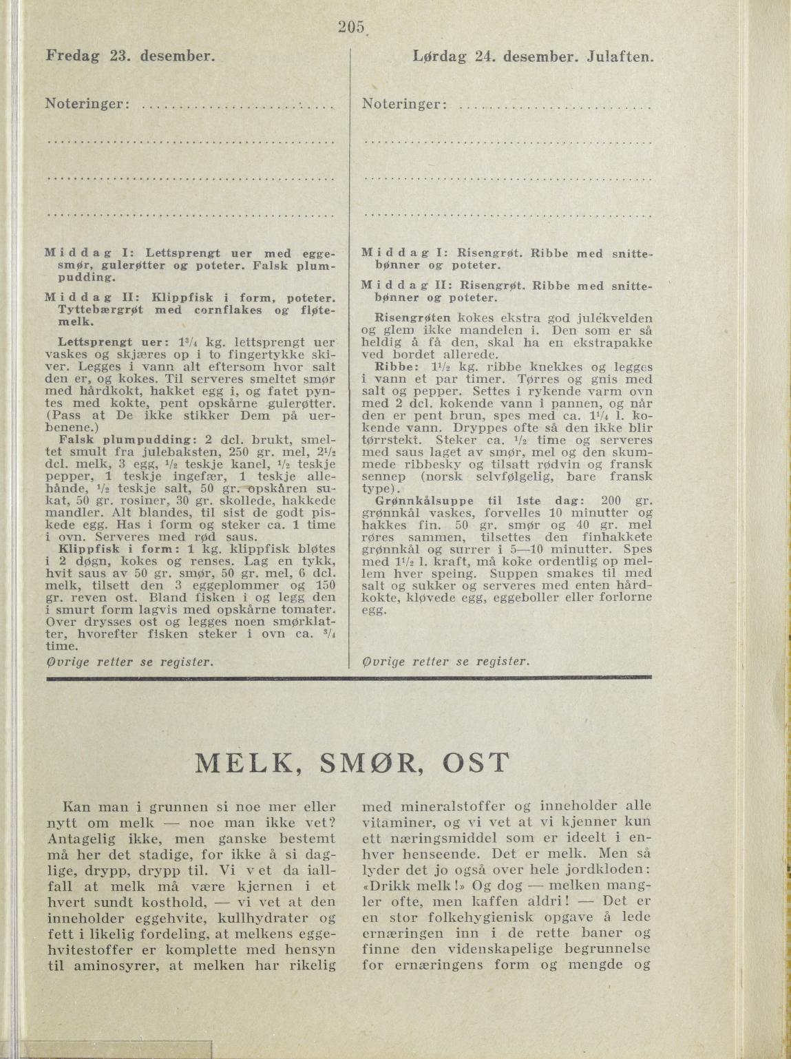 Faksimile av almanakksiden 23. desember 1938