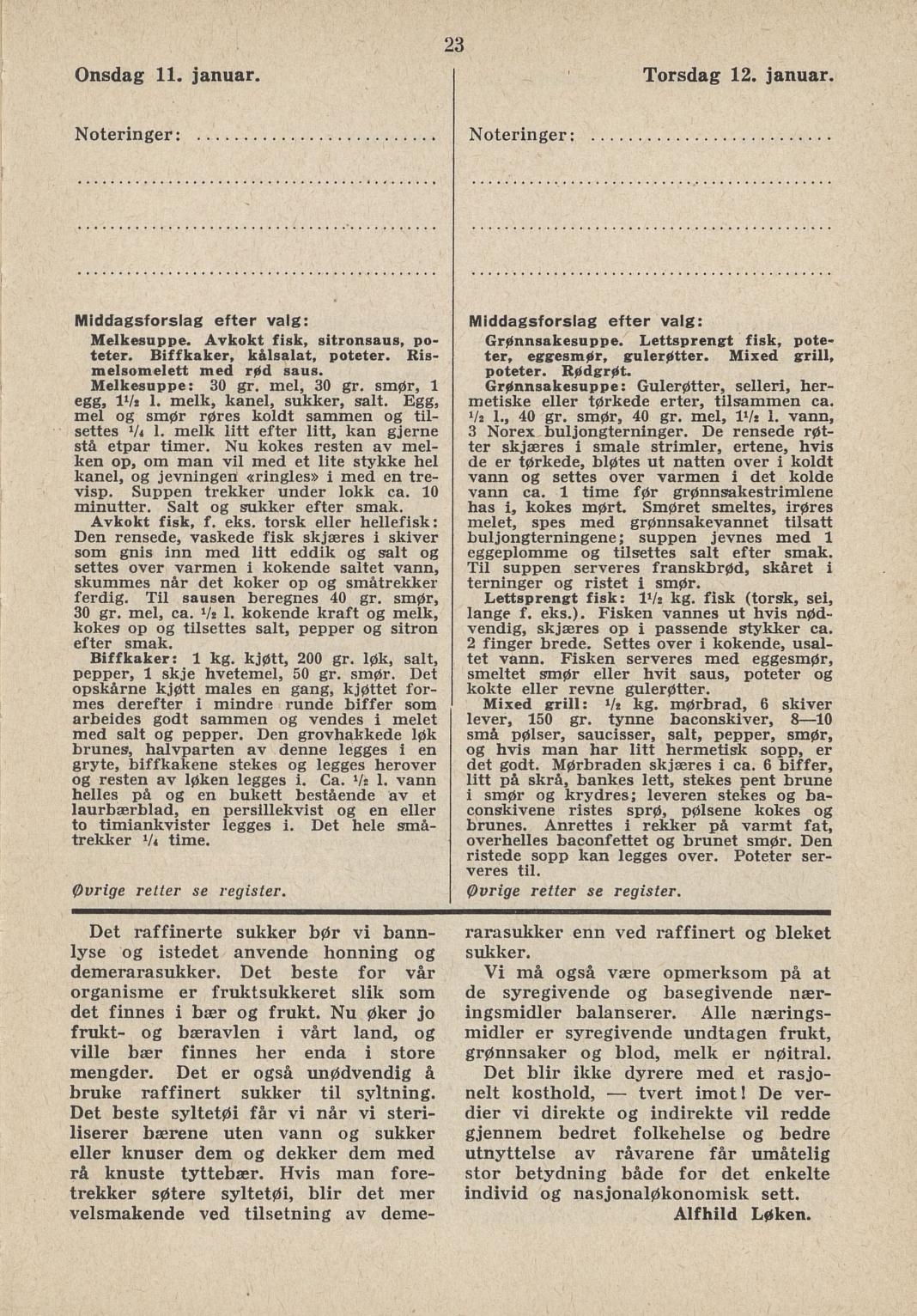 Faksimile av almanakksiden 11. januar 1939