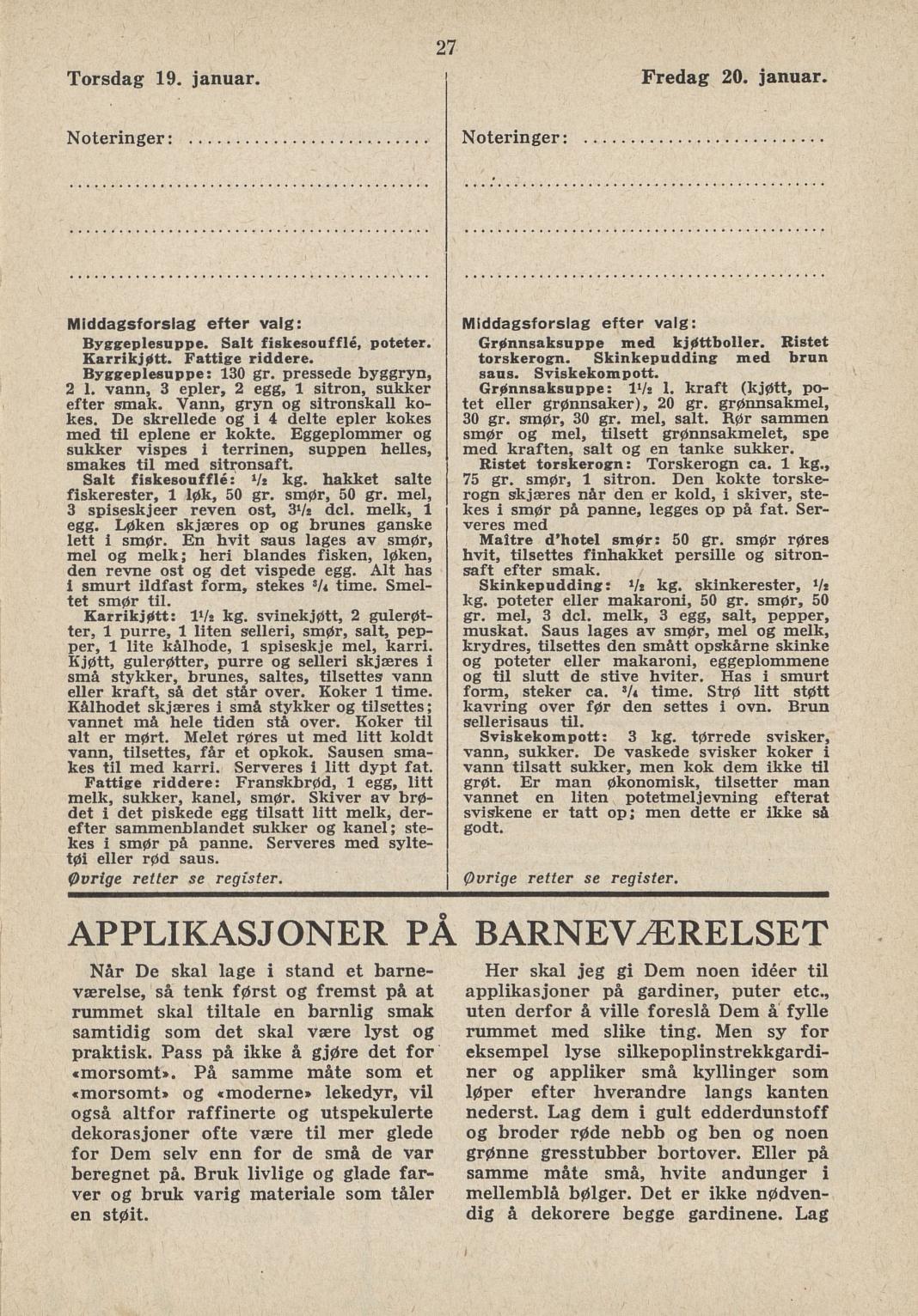 Faksimile av almanakksiden 19. januar 1939