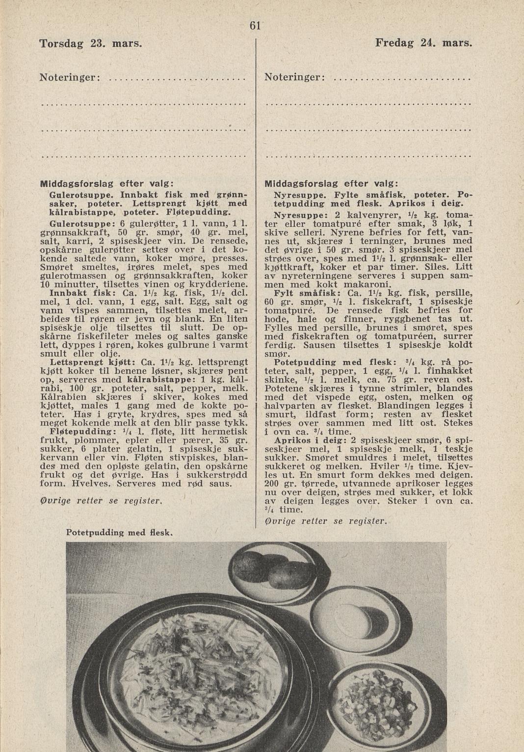 Faksimile av almanakksiden 23. mars 1939