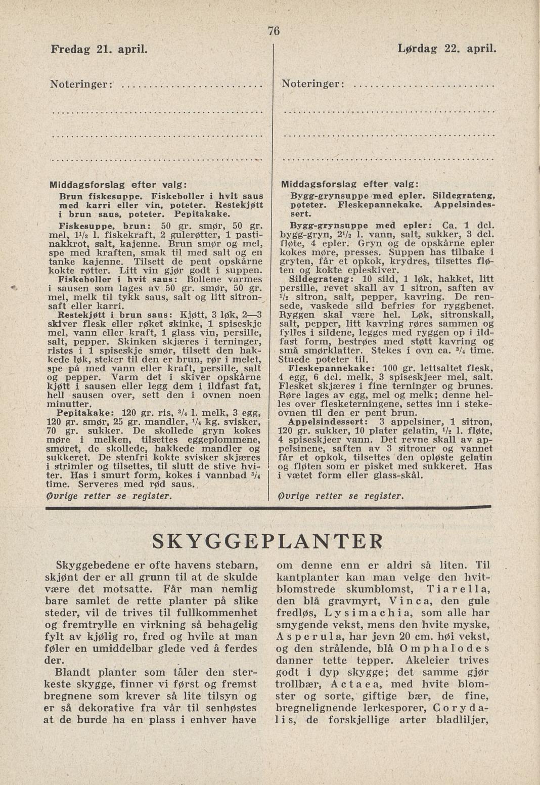 Faksimile av almanakksiden 21. april 1939