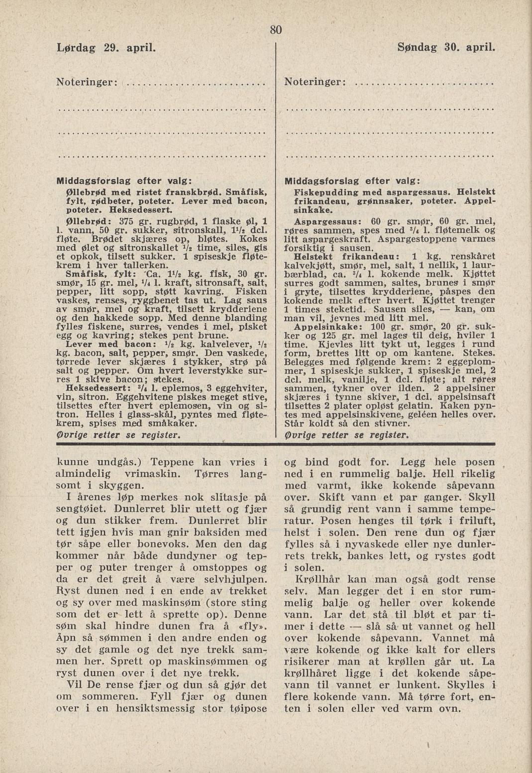 Faksimile av almanakksiden 29. april 1939
