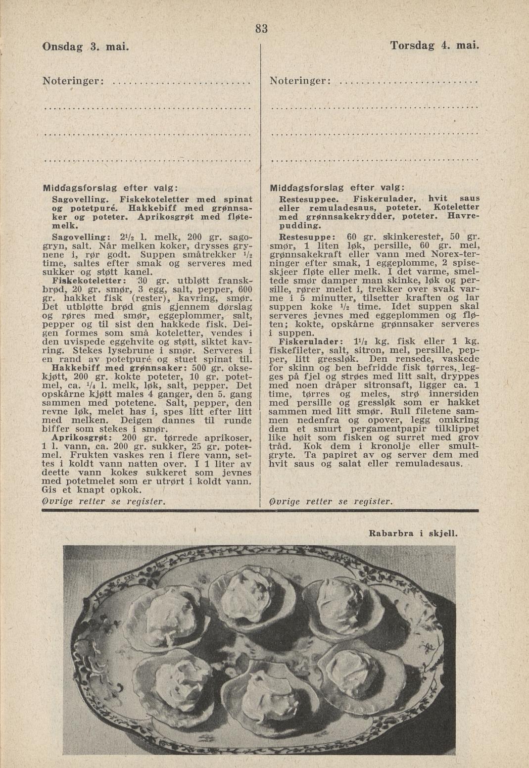 Faksimile av almanakksiden 3. mai 1939