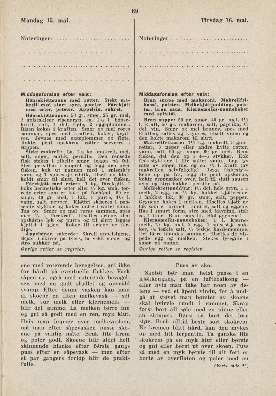 Faksimile av almanakksiden 15. mai 1939