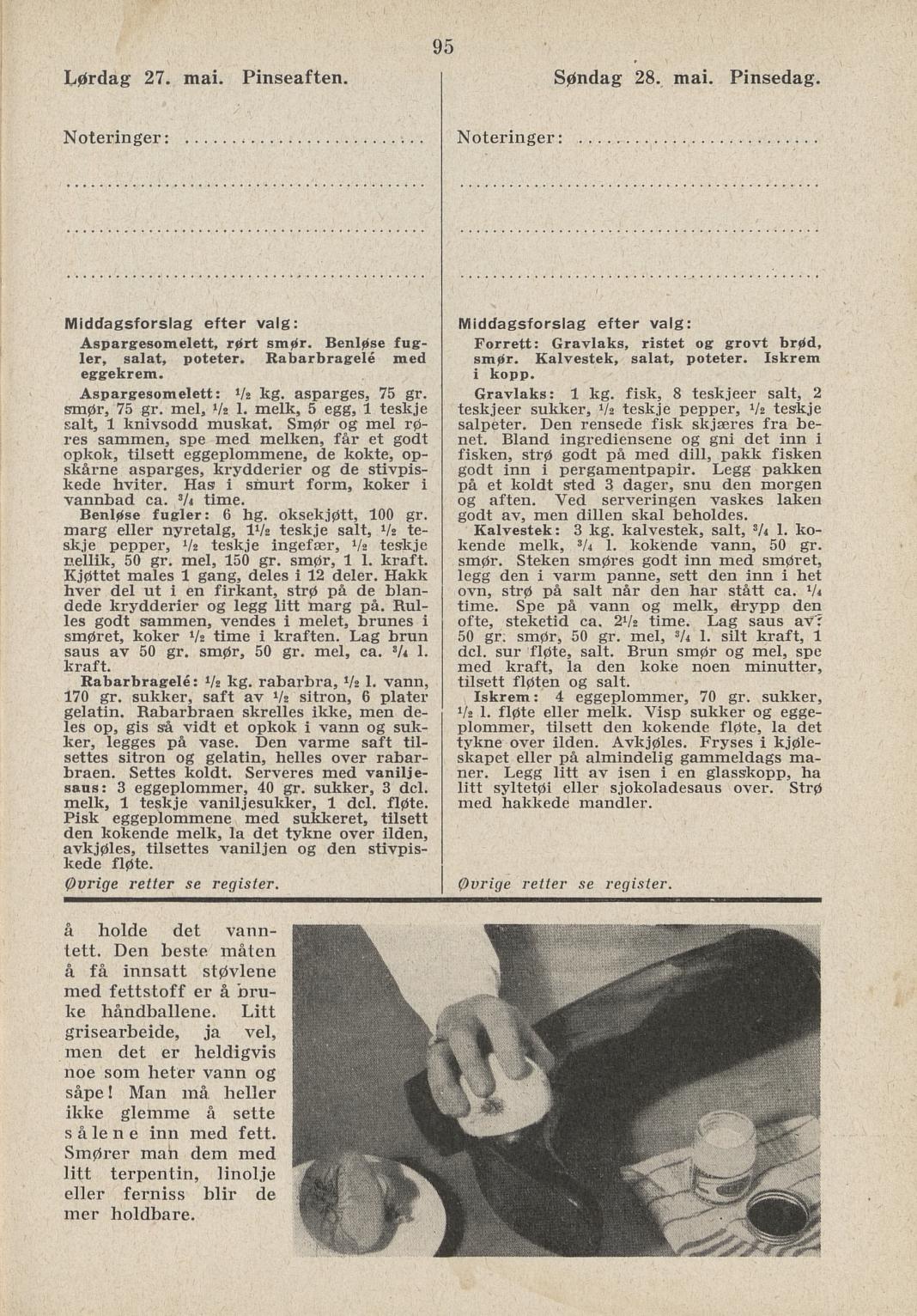 Faksimile av almanakksiden 27. mai 1939