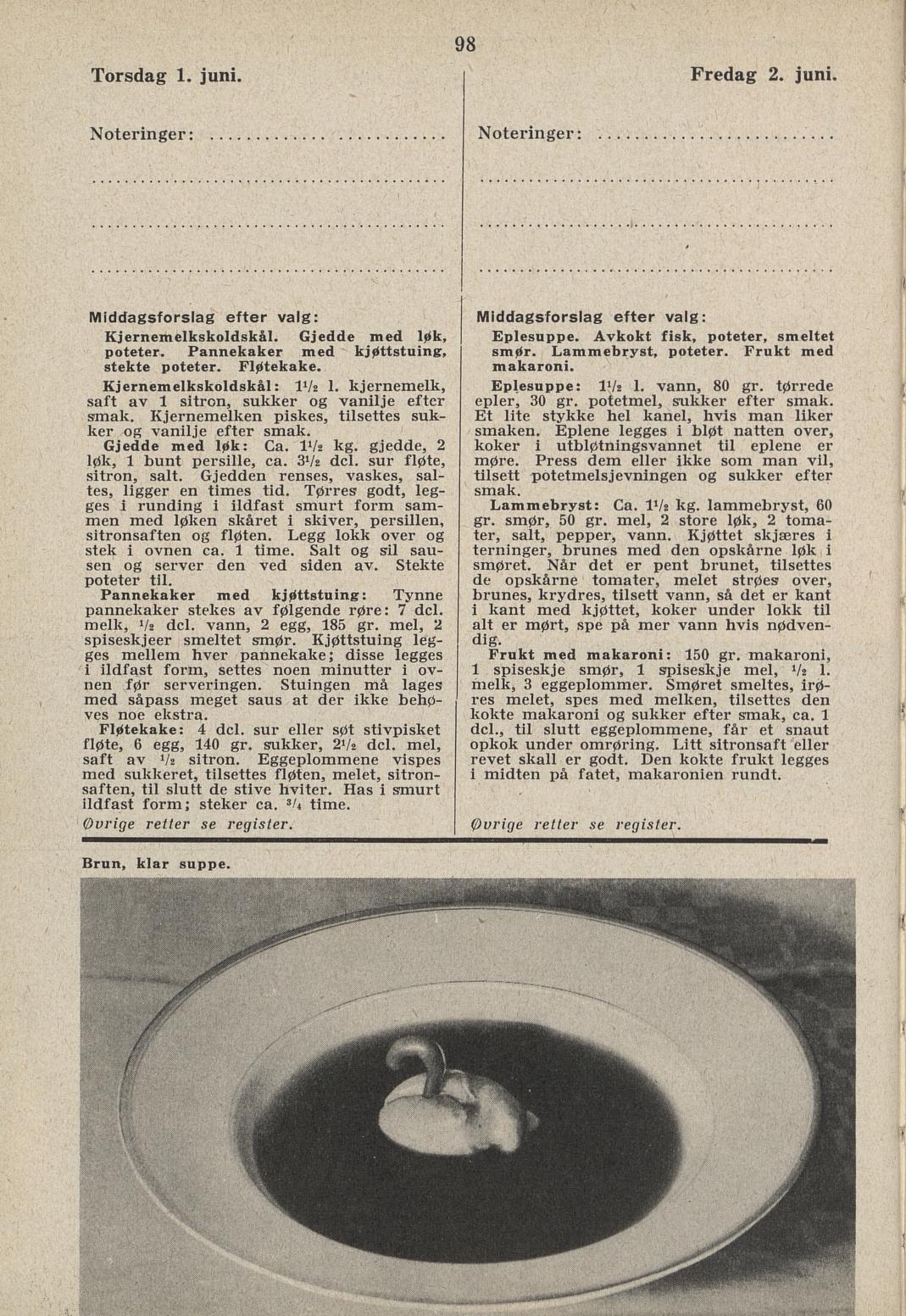 Faksimile av almanakksiden 1. juni 1939