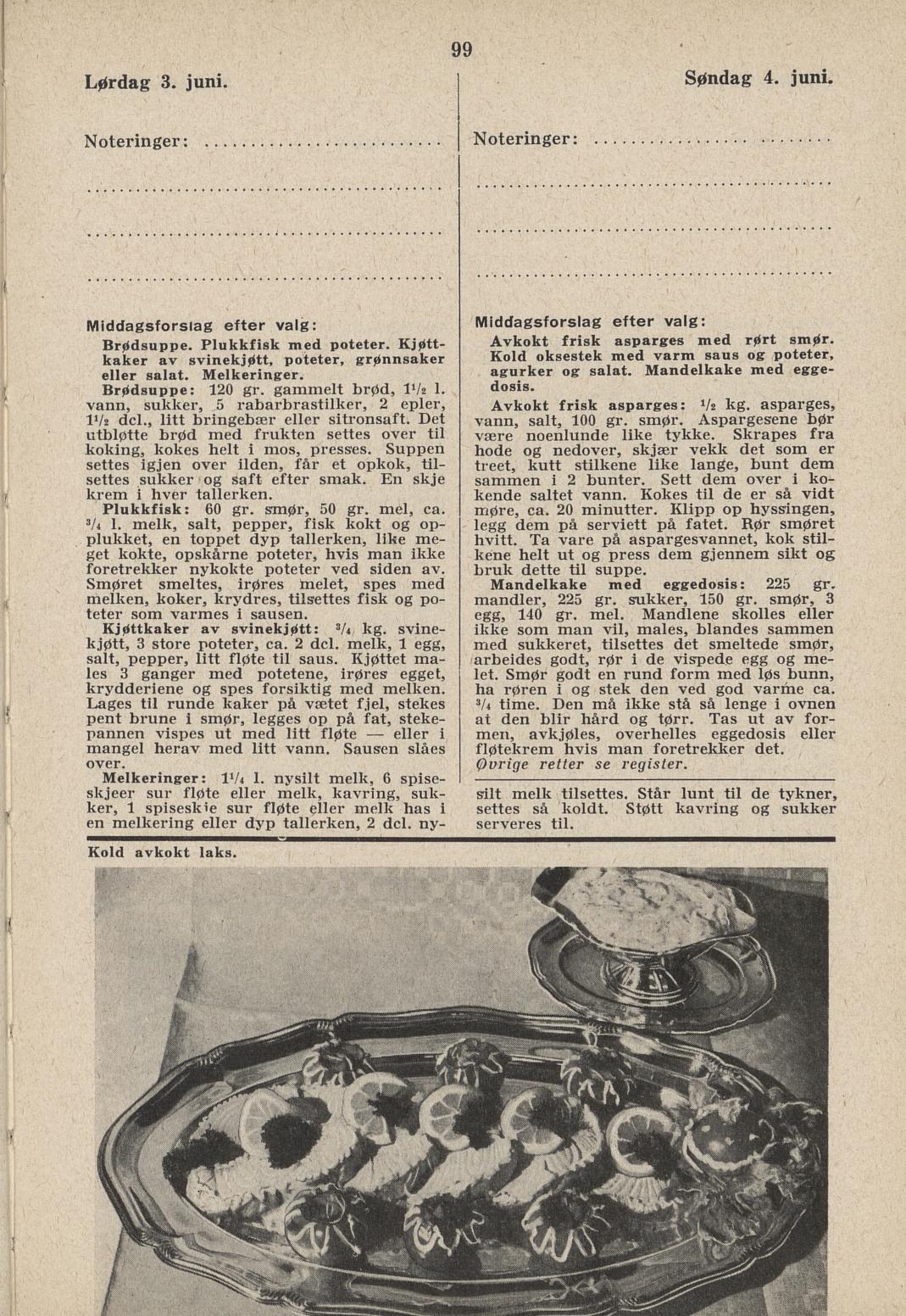 Faksimile av almanakksiden 3. juni 1939