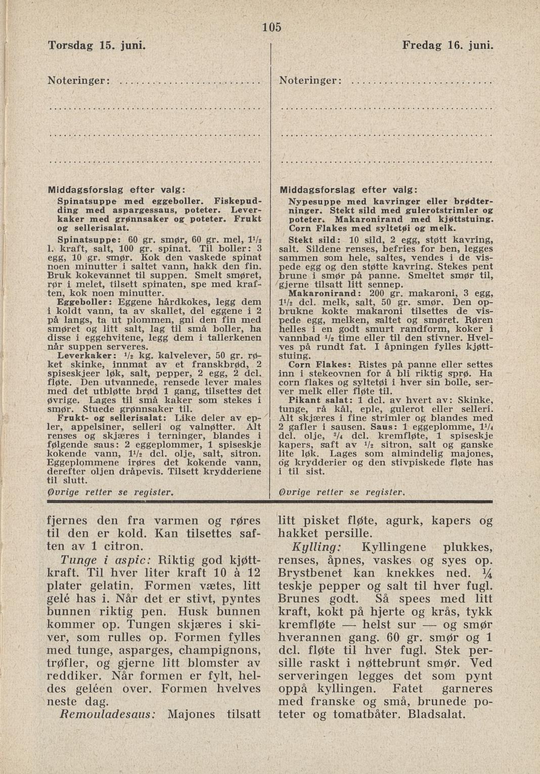 Faksimile av almanakksiden 15. juni 1939