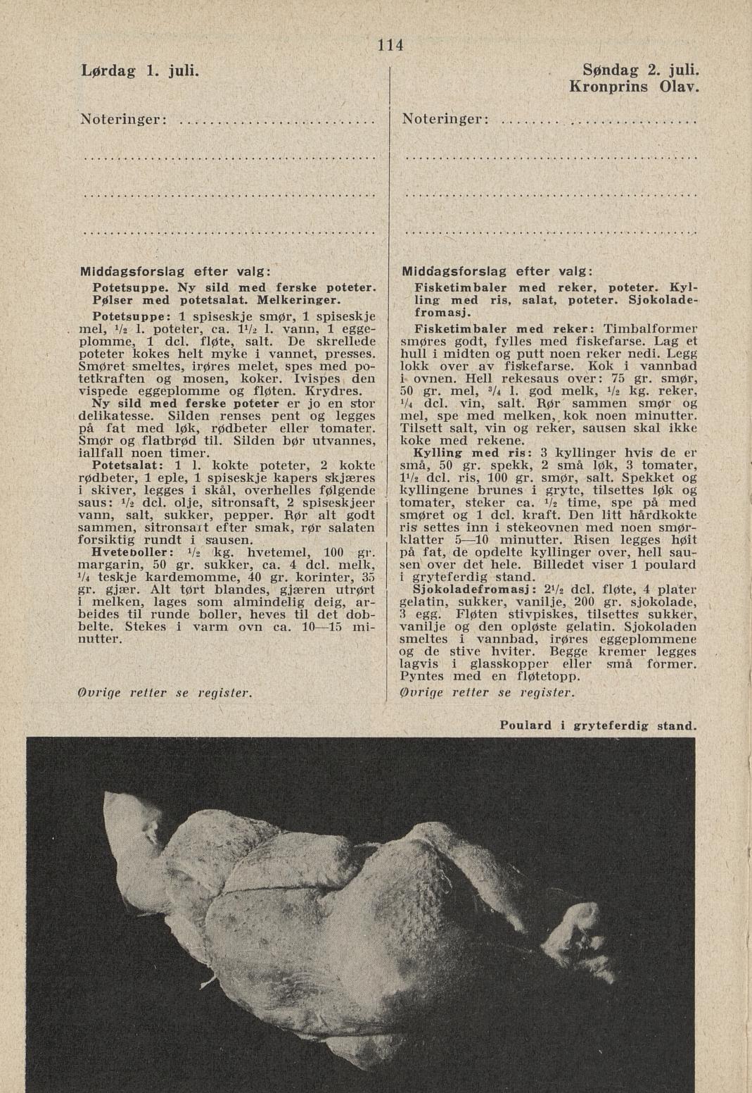 Faksimile av almanakksiden 1. juli 1939