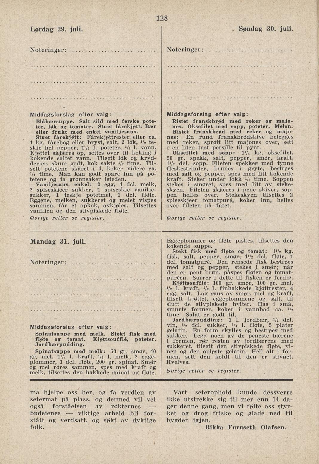 Faksimile av almanakksiden 29. juli 1939